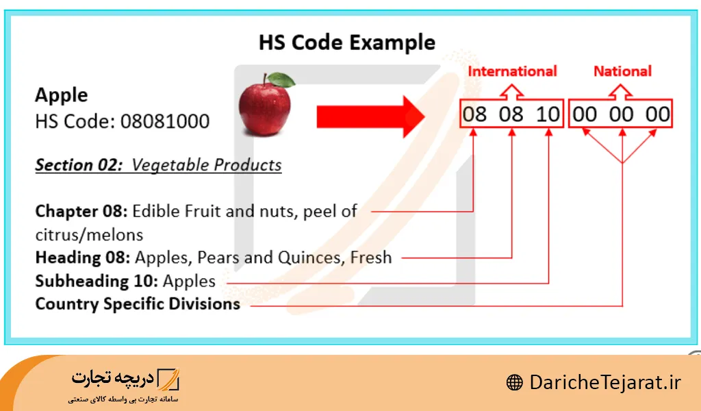 hs code در انگلیسی