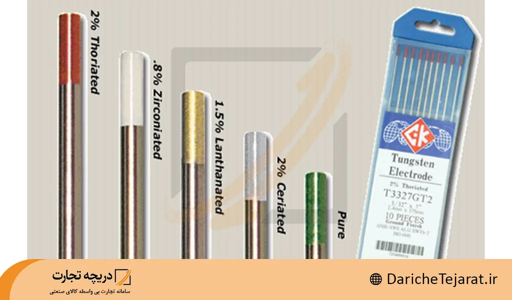 انواع الکترود تنگستن در جوشکاری آرگون